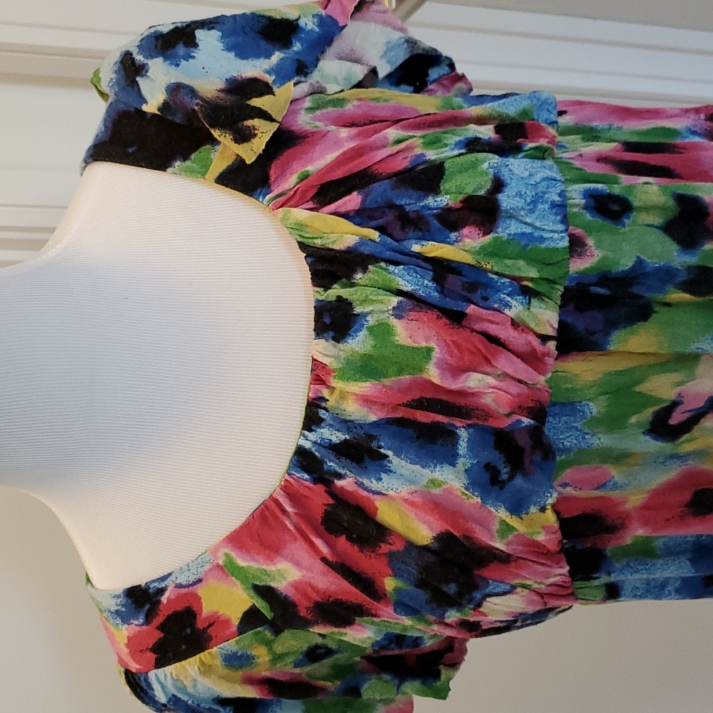 Fever Floral Coloured Tshirt Short Sleeve Dress by Fever